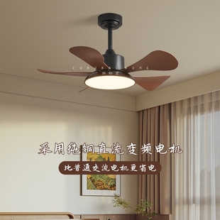 复古餐厅卧室风扇灯吊扇灯工业小寸家用中古风小电扇灯卧室房间尺