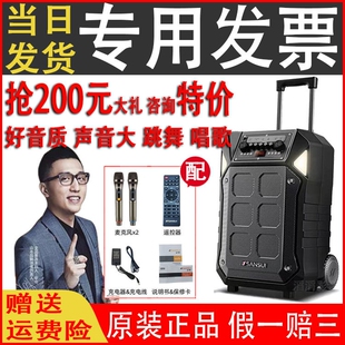 大功率唱歌蓝 山水音响D08D12D15寸户外移动音牙耐用拉杆箱便携式