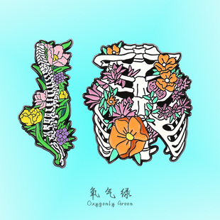 胸廓脊椎胸骨徽章白大褂胸针医学生胸外科脊椎外科骨科医生礼物