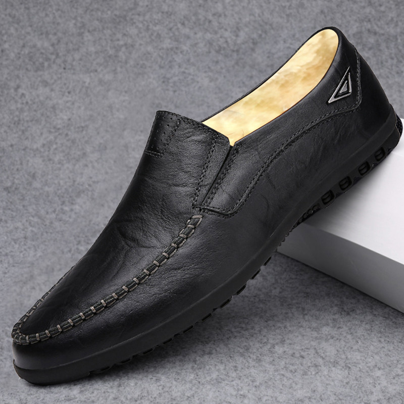 断码清仓特价男士真皮加绒休闲小皮鞋一脚蹬懒人豆豆鞋男棉鞋捡漏,流行男鞋,乐福鞋（豆豆鞋）,淘宝优惠券,粉丝福利购,淘宝优惠卷