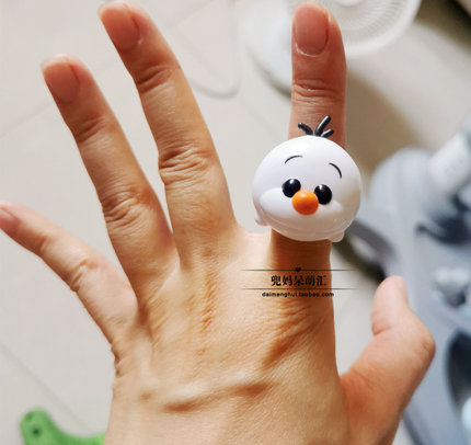 正版散货 爱莎公主的雪宝卡通戒指呆萌大头冰雪奇缘收藏摆件