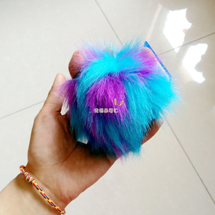 东京乐园怪兽大学怪物公司 毛怪苏利文 超大毛绒尾巴毛球公仔挂件