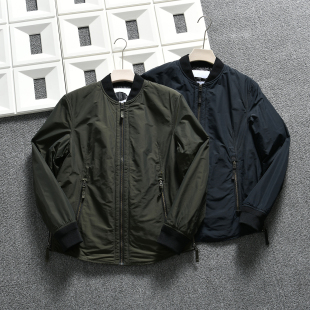 王炸 男士 40D记忆面料 秋冬季 棒球领夹棉飞行夹克潮 金属质感
