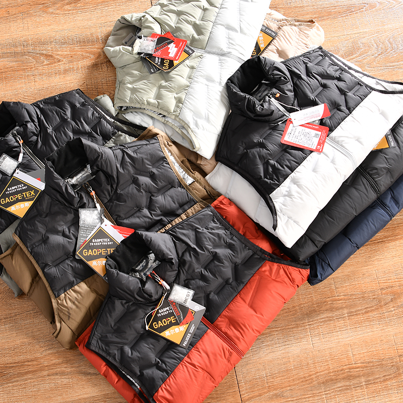 【石墨烯科技+压胶锁绒~ODM订单】冬季男士加厚保暖立领羽绒马甲