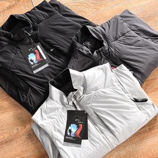 秋冬男士 3D立裁 方格肌理 户外轻便保暖立领马甲背心 P棉充填