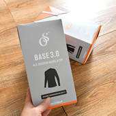 吸湿透气 方格绒 秋冬季 男士 保暖套装 户外运动圆领打底衫 盒装