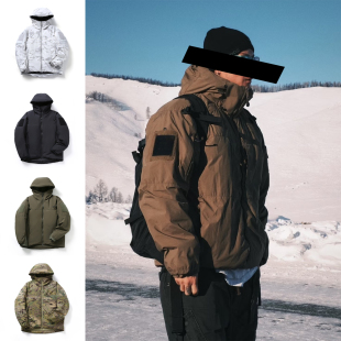 户外牛咖 男士 3D立裁 冬季 加厚保暖棉衣防风防水棉服潮 科技棉