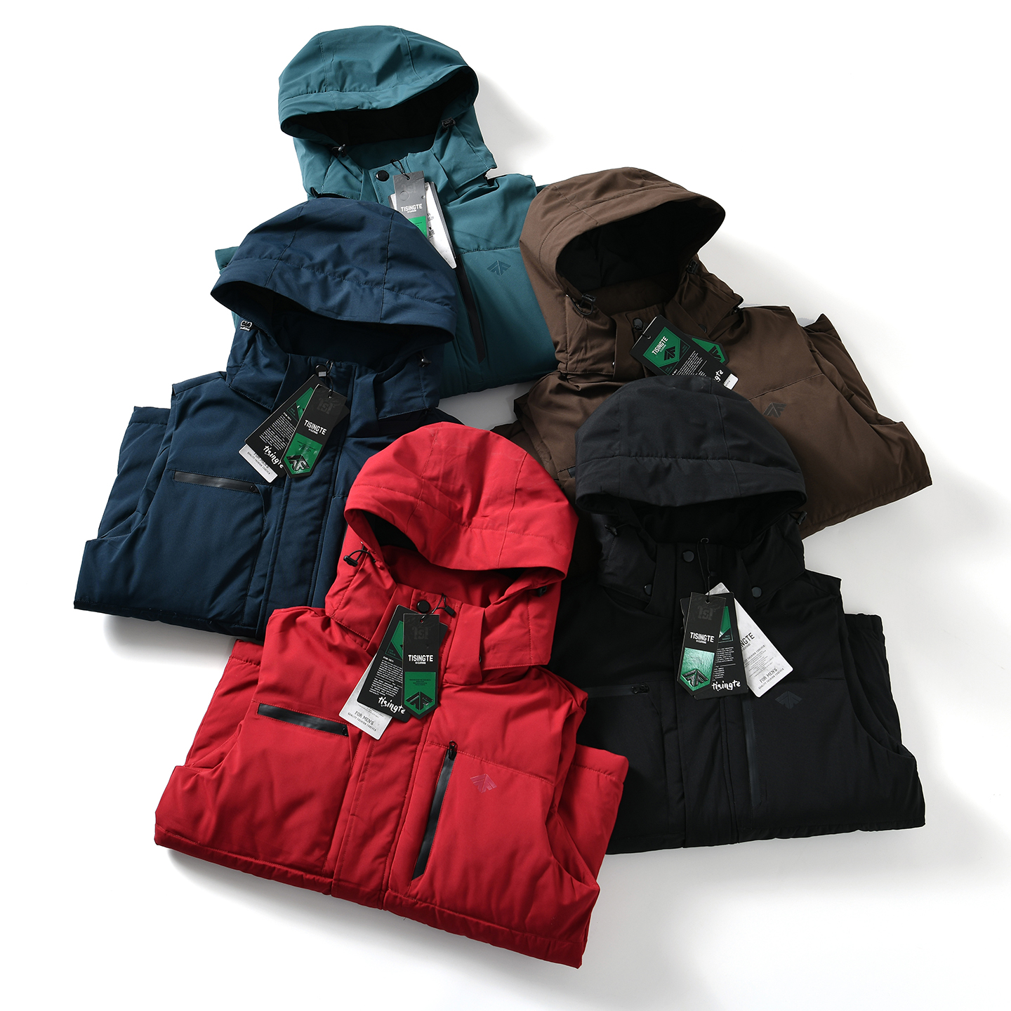 【欧美单~加厚抗寒+多口袋设计】冬季男户外休闲连帽工装棉衣马甲