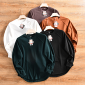 圆领休闲德绒长袖 打底衫 外贸尾货 秋冬男士 日单小众 细腻亲肤