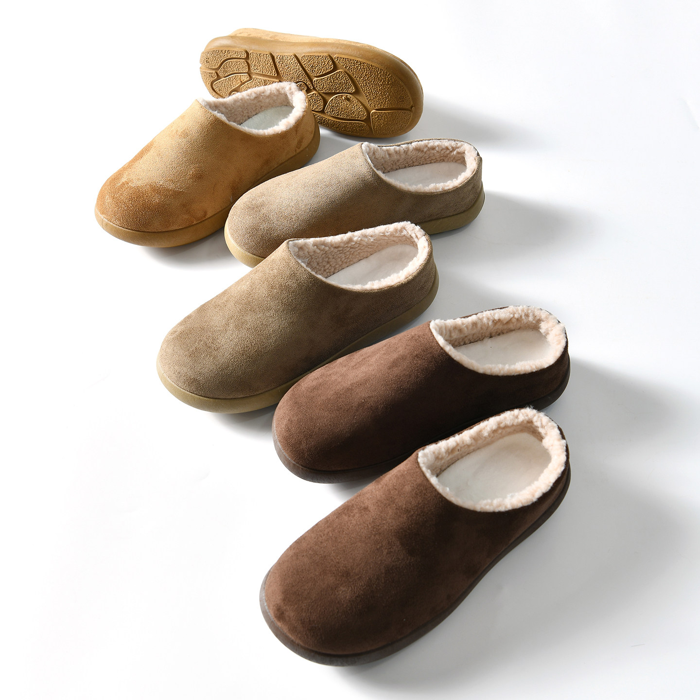 【反绒鞋面+内里短毛绒~外贸尾货】秋冬男士加绒加厚勃肯豆豆棉鞋,流行男鞋,时尚休闲鞋,淘宝优惠券,粉丝福利购,淘宝优惠卷