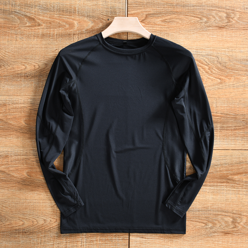 外贸尾货薄款训练T恤长袖打底衫