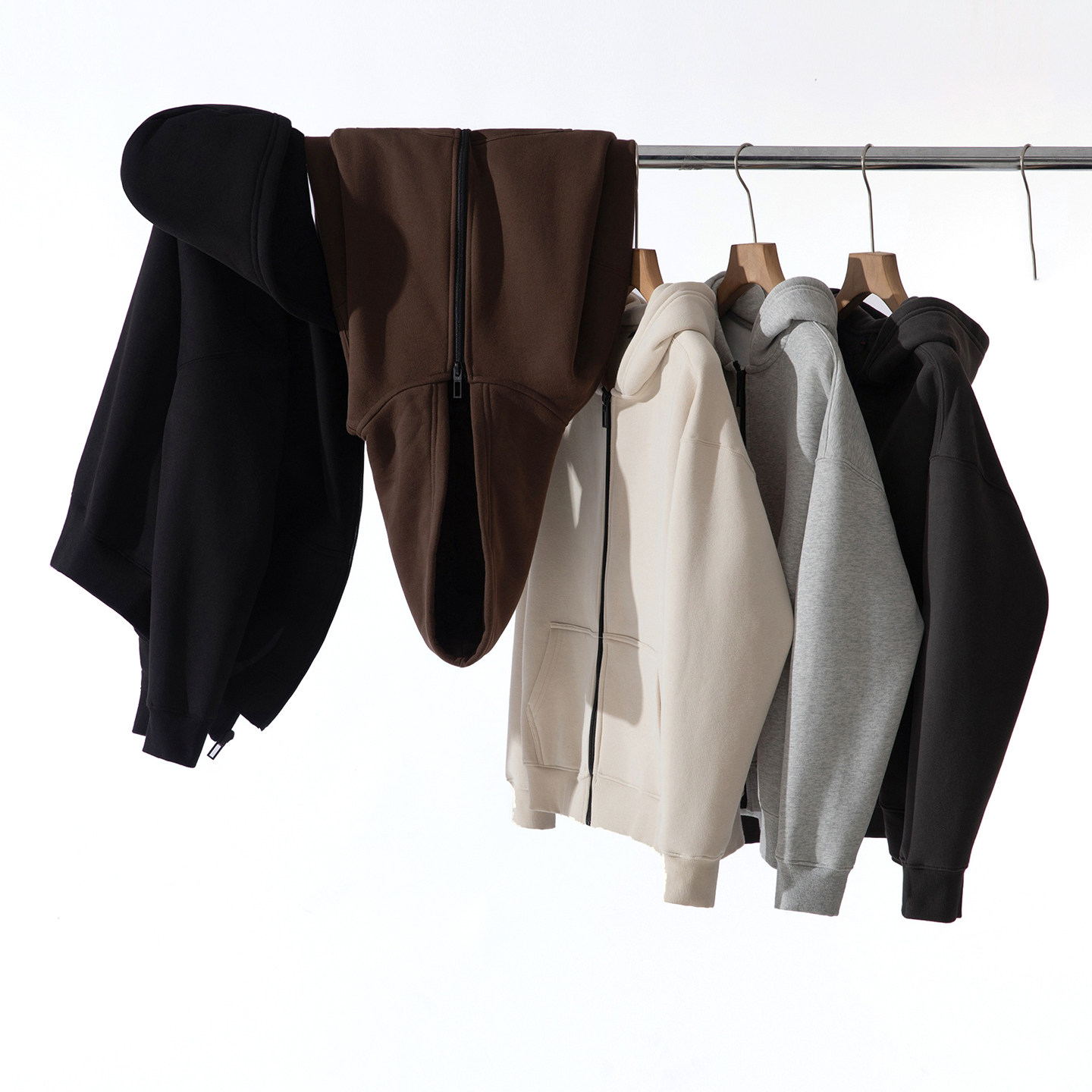 【美式复古+加绒保暖-ODM单】秋冬男士休闲百搭连帽开衫卫衣外套,男装,卫衣,淘宝优惠券,粉丝福利购,淘宝优惠卷