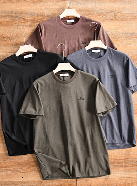 【吸湿快干+四面弹~ODM订单】夏季男士圆领休闲薄款短袖速干T恤潮