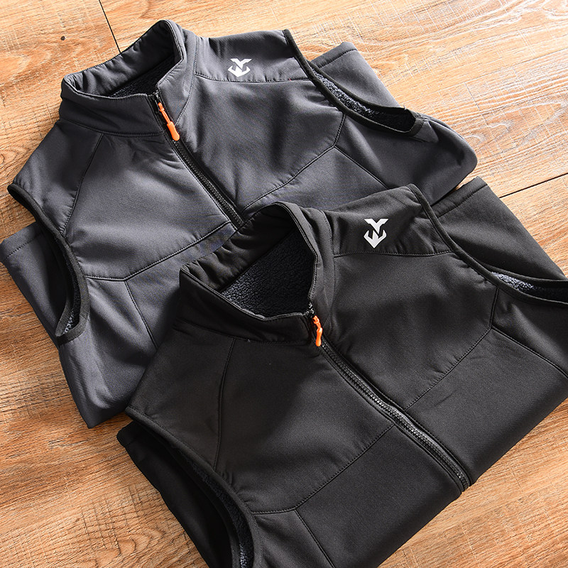 【运动系~加绒加厚-外贸尾货】秋冬男士户外休闲立领坎肩背心马甲,男装,常规马甲,淘宝优惠券,粉丝福利购,淘宝优惠卷