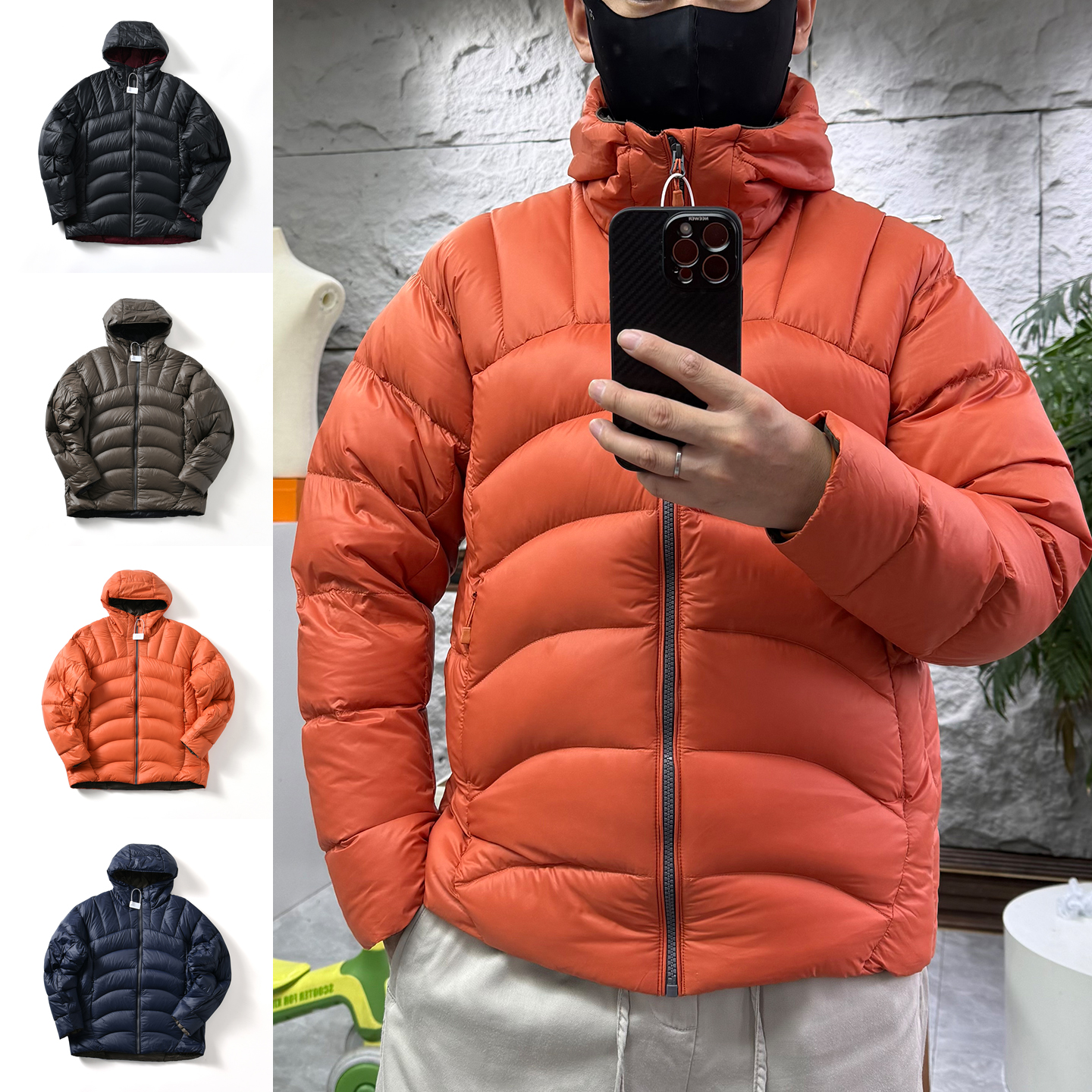 【人气王~高蓬松+90鸭绒】冬季男女情侣款加厚保暖连帽羽绒服外套