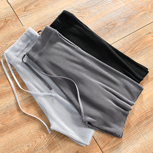 男士 美式 休闲松紧腰时尚 欧洲订单 短裤 夏季 百搭五分裤 潮 褶皱肌理