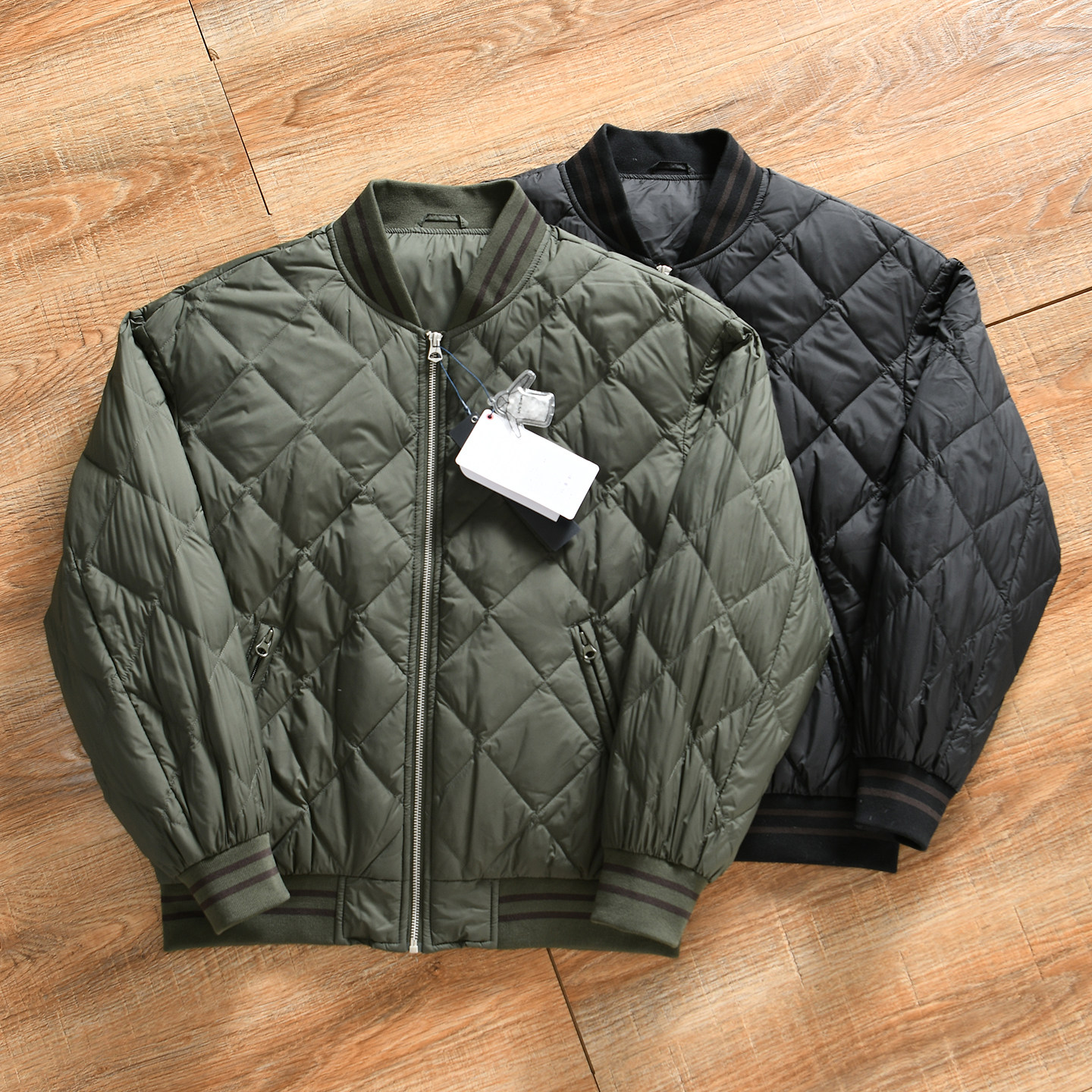 【经典MA1~90鸭绒+oz版型】秋冬男士时尚百搭棒球领飞行员羽绒服