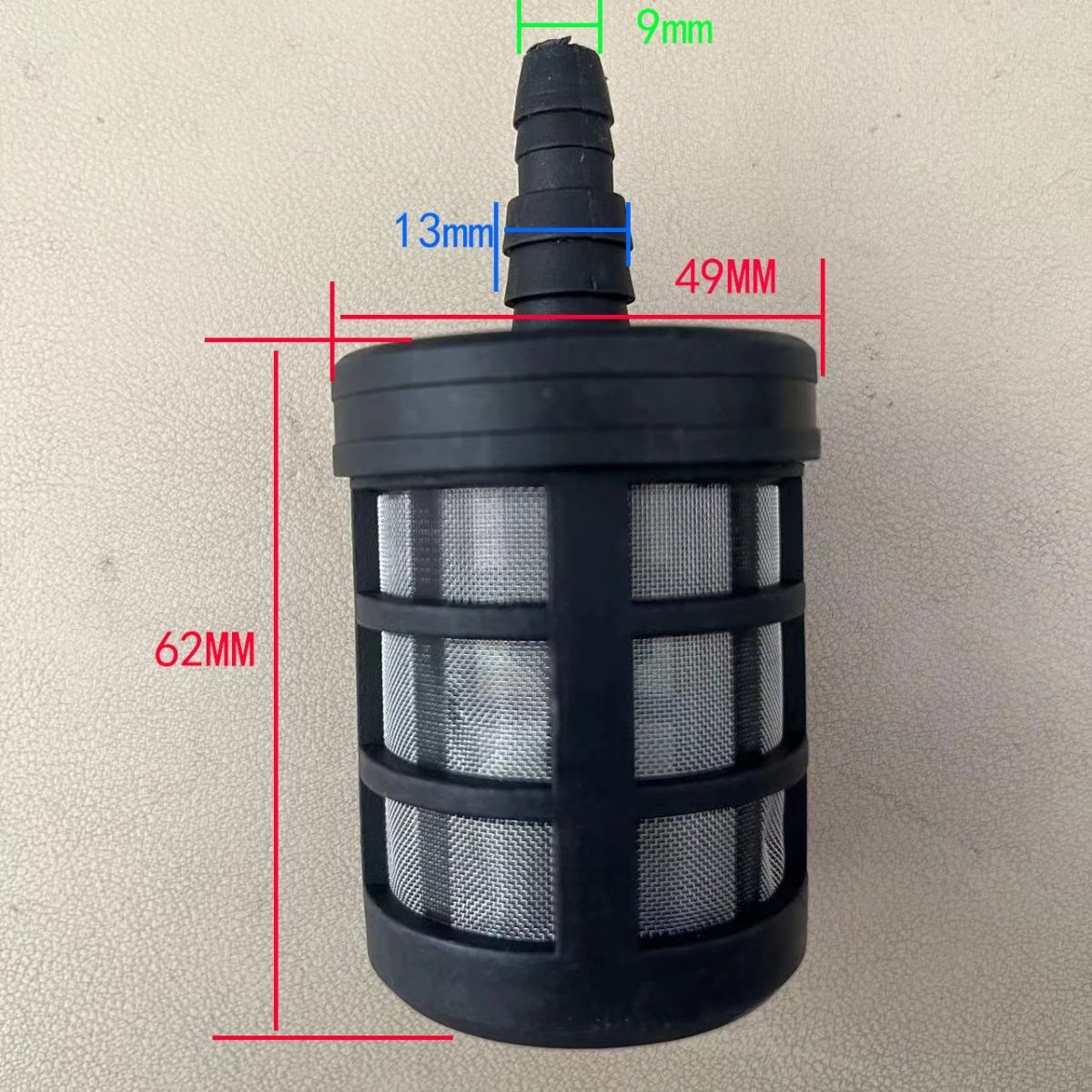 进水接头洗车机软管出水口过滤网口速接透明通用高压出水快接6分4