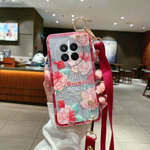 硅胶透明软套斜挎背带手机壳