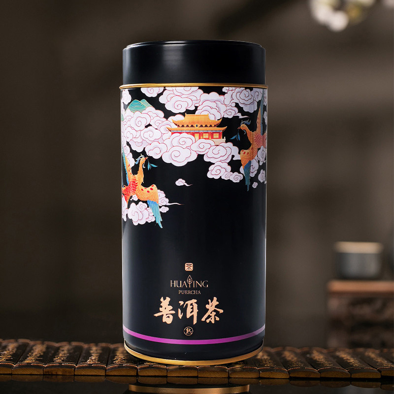 大商茶园花影普洱熟茶100g装口粮茶黑茶散茶