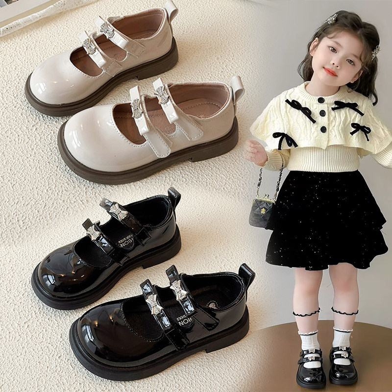 女童时尚洛丽塔水钻蝴蝶结小皮鞋2026春秋新款中大童配裙子乐福鞋,童鞋/婴儿鞋/亲子鞋,皮鞋,淘宝优惠券,粉丝福利购,淘宝优惠卷