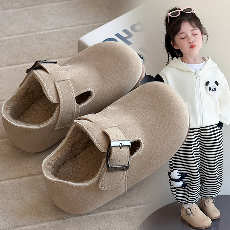 儿童勃肯鞋2025春秋新款宝宝小皮鞋女童软底豆豆鞋女孩百搭复古鞋,童鞋/婴儿鞋/亲子鞋,皮鞋,淘宝优惠券,粉丝福利购,淘宝优惠卷