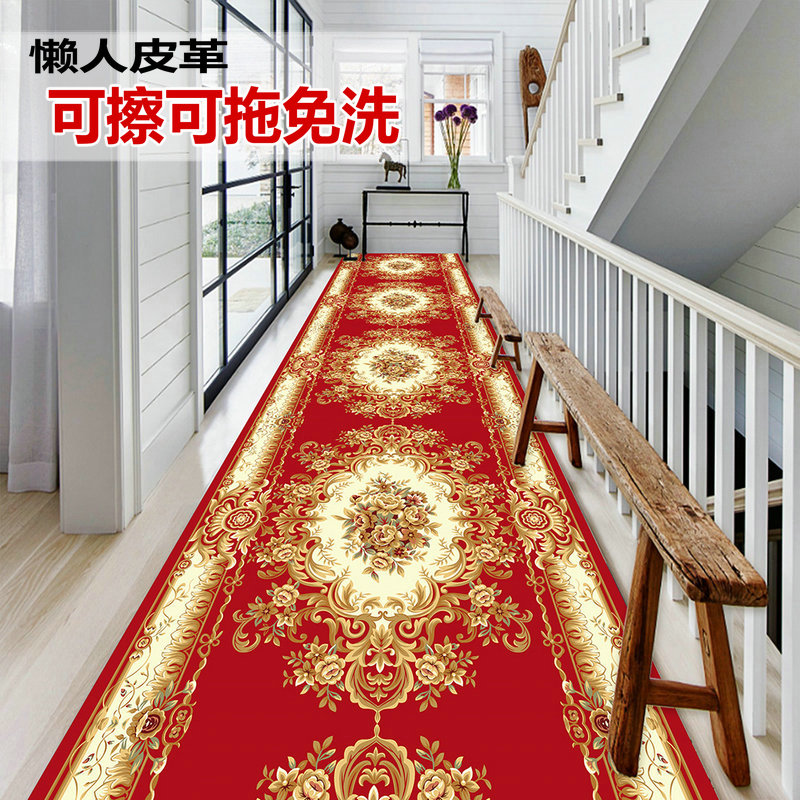 卵石颗粒皮革可擦洗走廊过道地毯楼道防水油家用懒人防滑地垫PVC