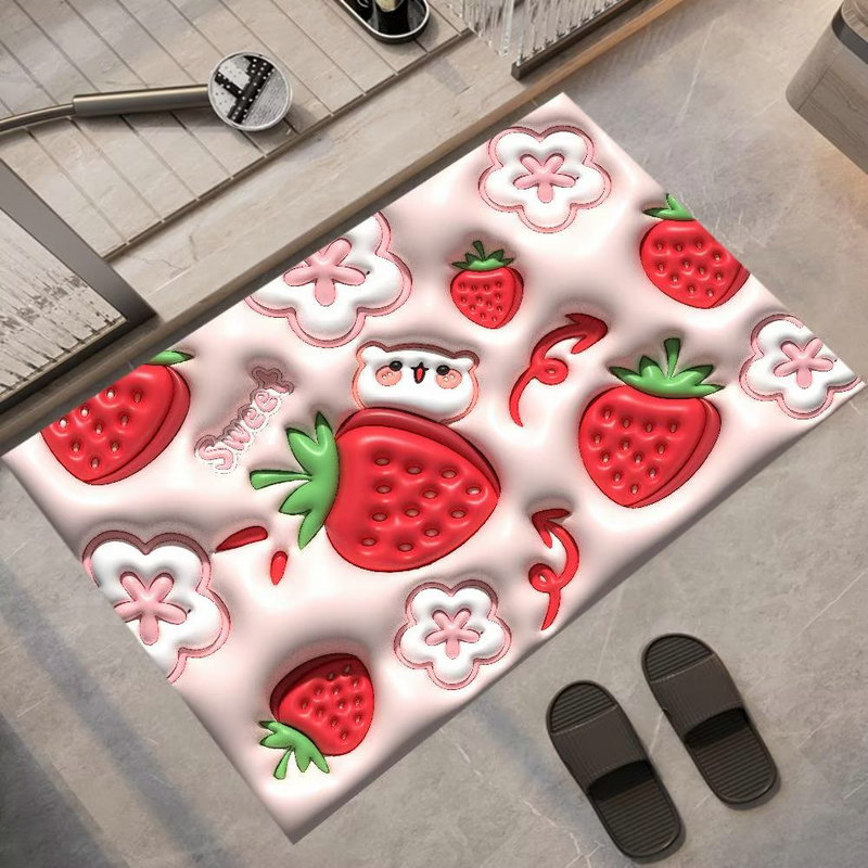 立体膨胀硅藻泥吸水速干地垫