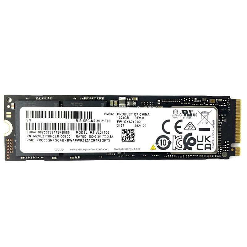 Sam.sung/三.星PM9A1256G512G1T2TPCIE4.0M.2SSD固态硬盘