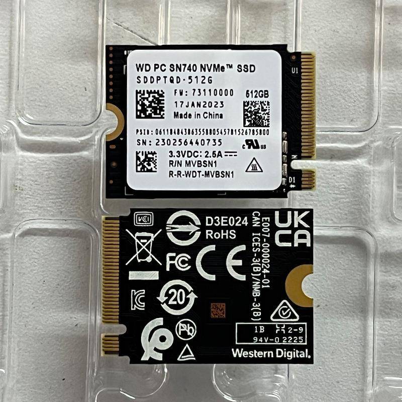 WD西.数SN740固态硬盘M.22230SSD笔记本PCIE4.0x4NVMe1T硬盘