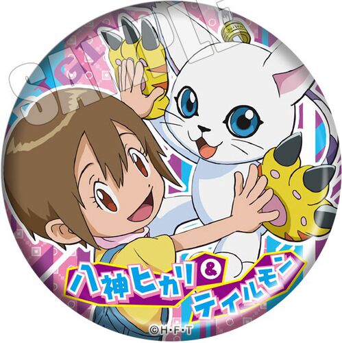 【全店满30包邮】数码宝贝大冒险周边暴龙兽太一动漫吧唧胸章自制