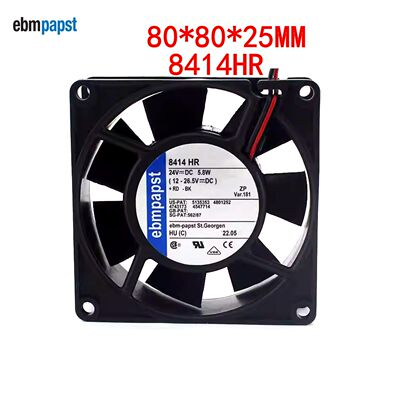 全新原装德国风扇TYP 8414HR风扇 8CM 24V 5.8W 8025变频器风扇
