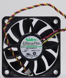 原装NIDEC 6015 U60R12MMAB-53 12V 0.09A静音CPU机箱散热风扇6CM