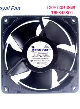 全新Royal12038 TMHS458CG 240V散热风机50/60HZ 18/16W变频交流