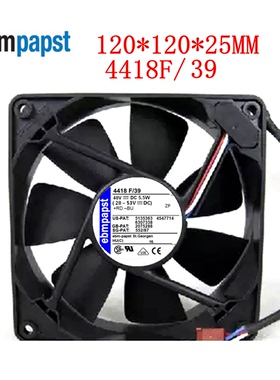 全新原装德国风机 4418F/39 12025 48V 5.5W 三线 德国进口风扇