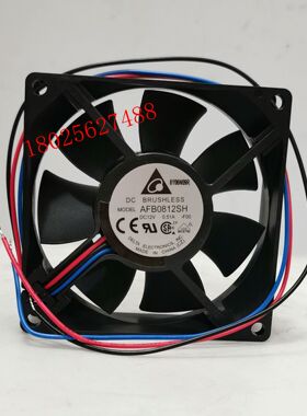 AFB0812SH 全新原装台达风机12V 8025 8CM变频器3线 24V散热风扇
