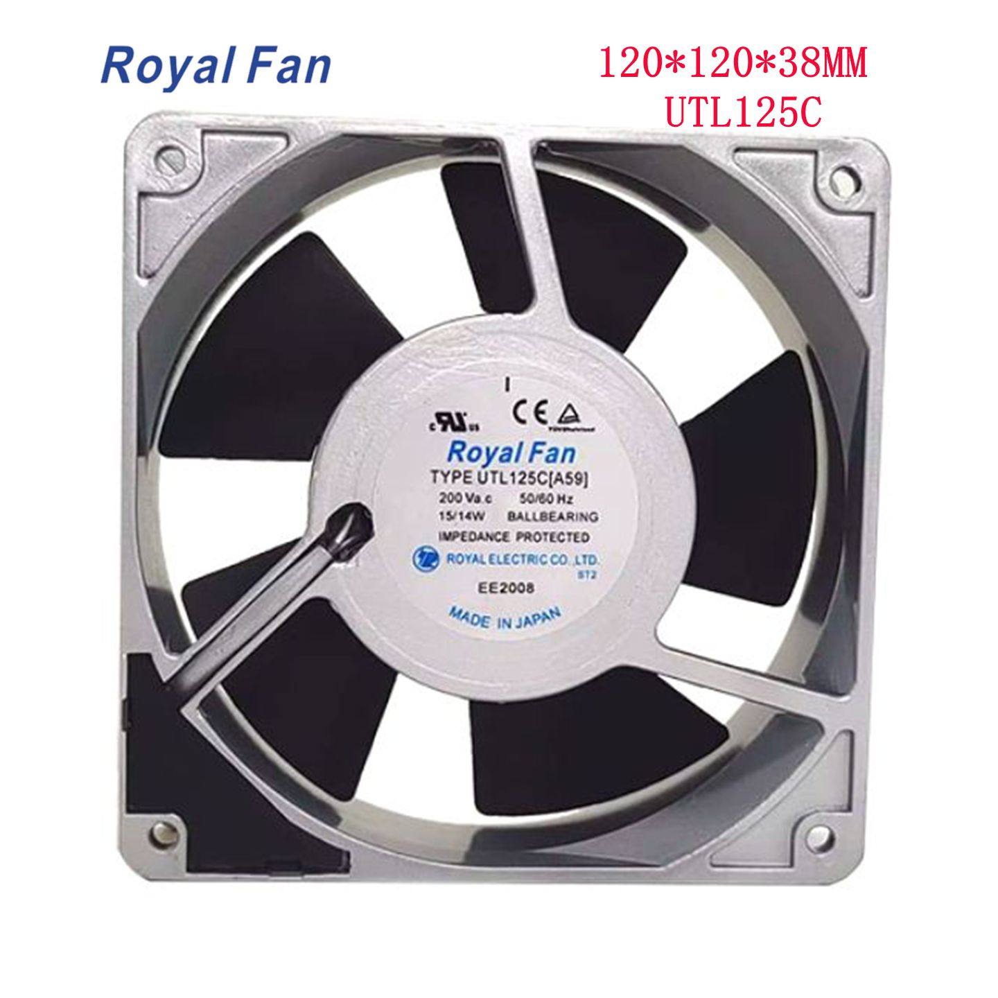 日本Royal Fan UTL125C A59 12038 200V0.075A机柜变频器散热风扇