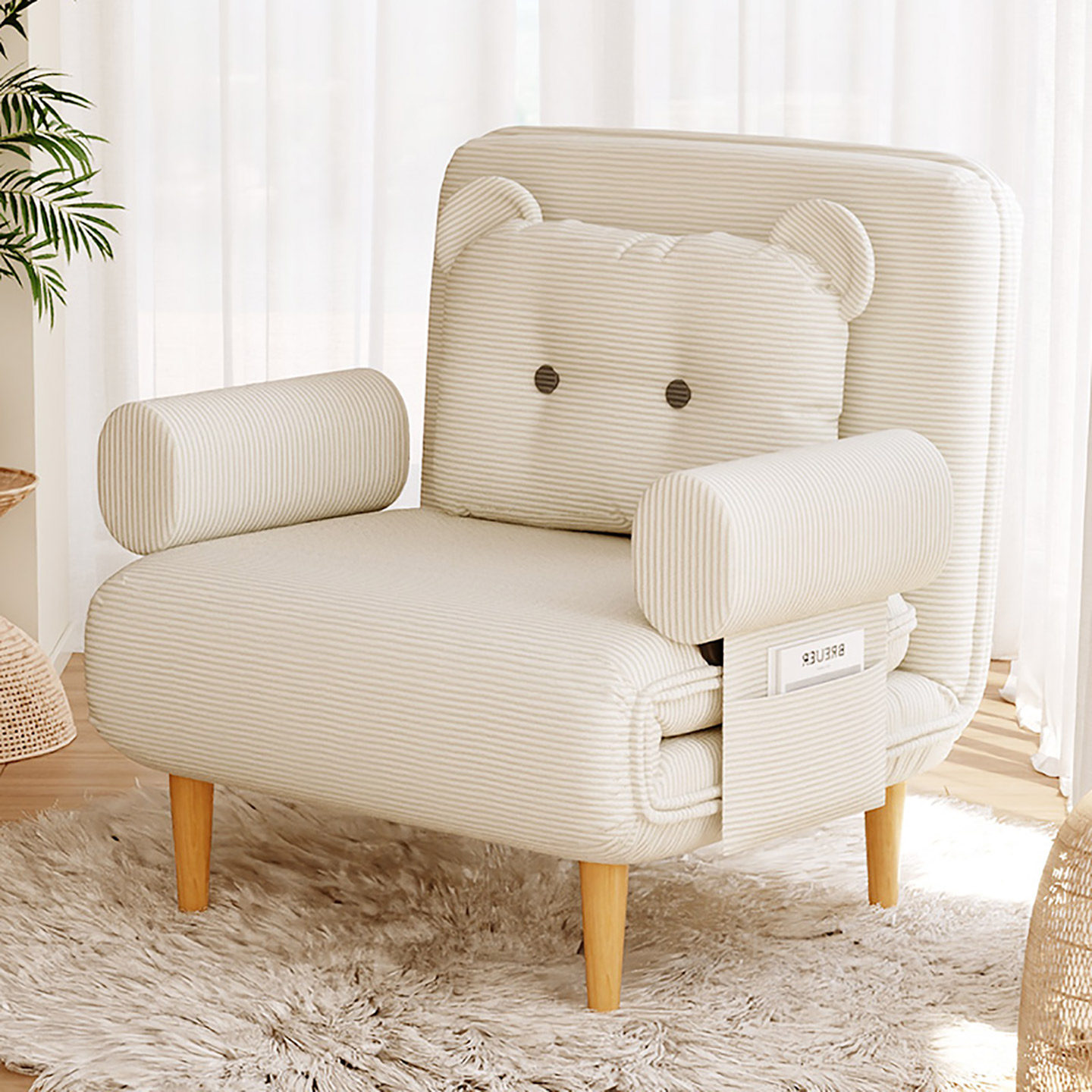 沙发床折叠两用小户型2026新款奶油风可拆洗可长期睡多功能折叠床