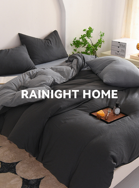 ins北欧黑灰色四件套水洗棉麻床品被套床笠款学生宿舍床单三件套