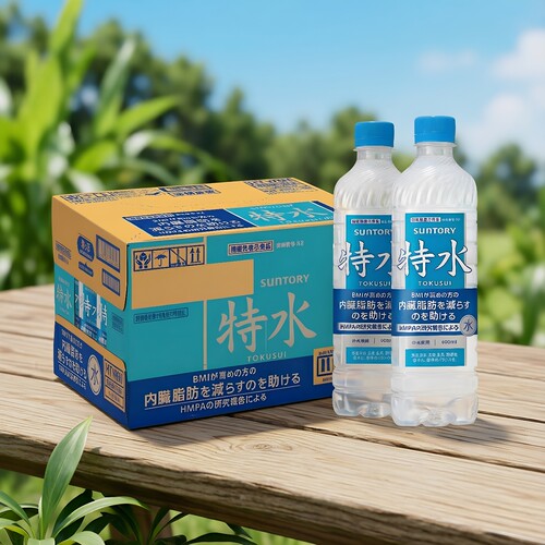 新品日本原装进口SUNTORY三得利特水天然水600ml