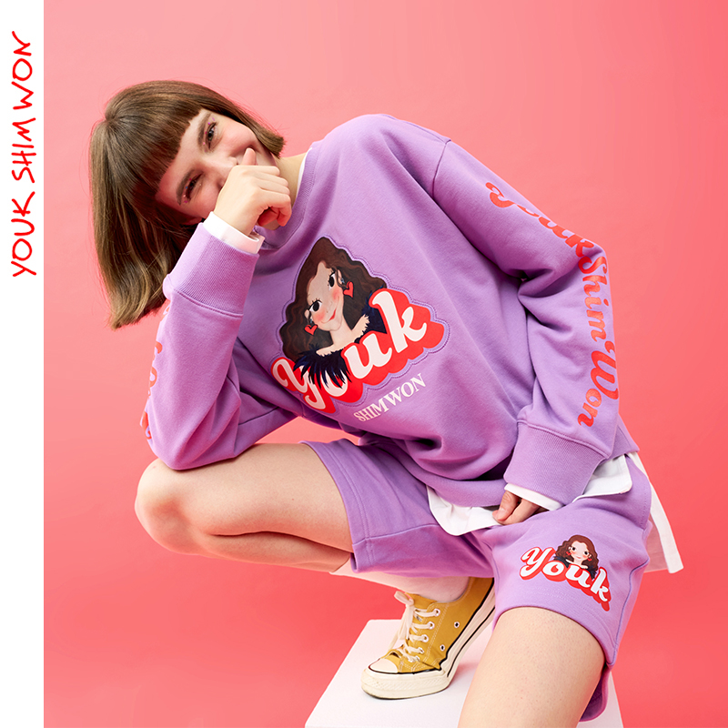 陆心媛卫衣女早秋款2021新款韩版潮流时尚流行宽松休闲纯棉卫衣女