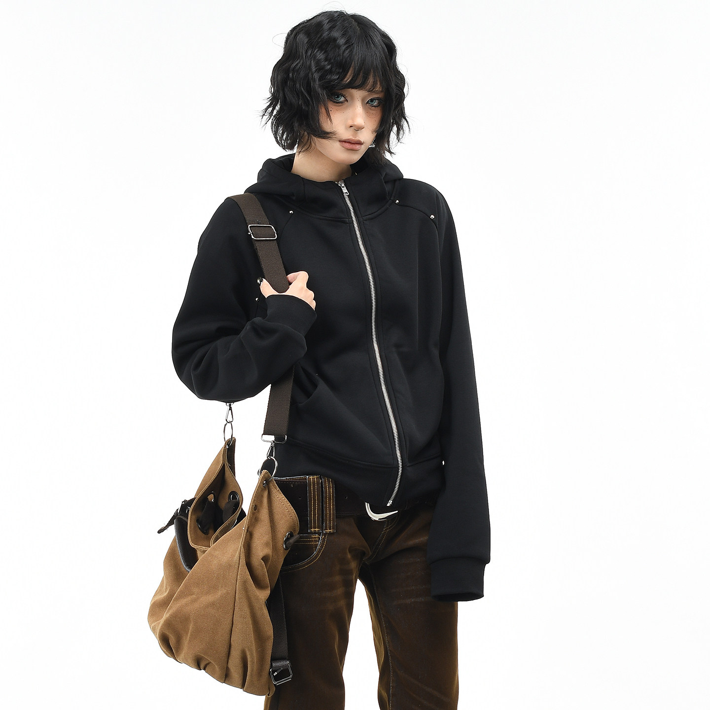 OV原创美式立体钉珠刺绣连帽加绒卫衣女冬季修身短款开衫保暖外套,女装/女士精品,卫衣/绒衫,淘宝优惠券,粉丝福利购,淘宝优惠卷