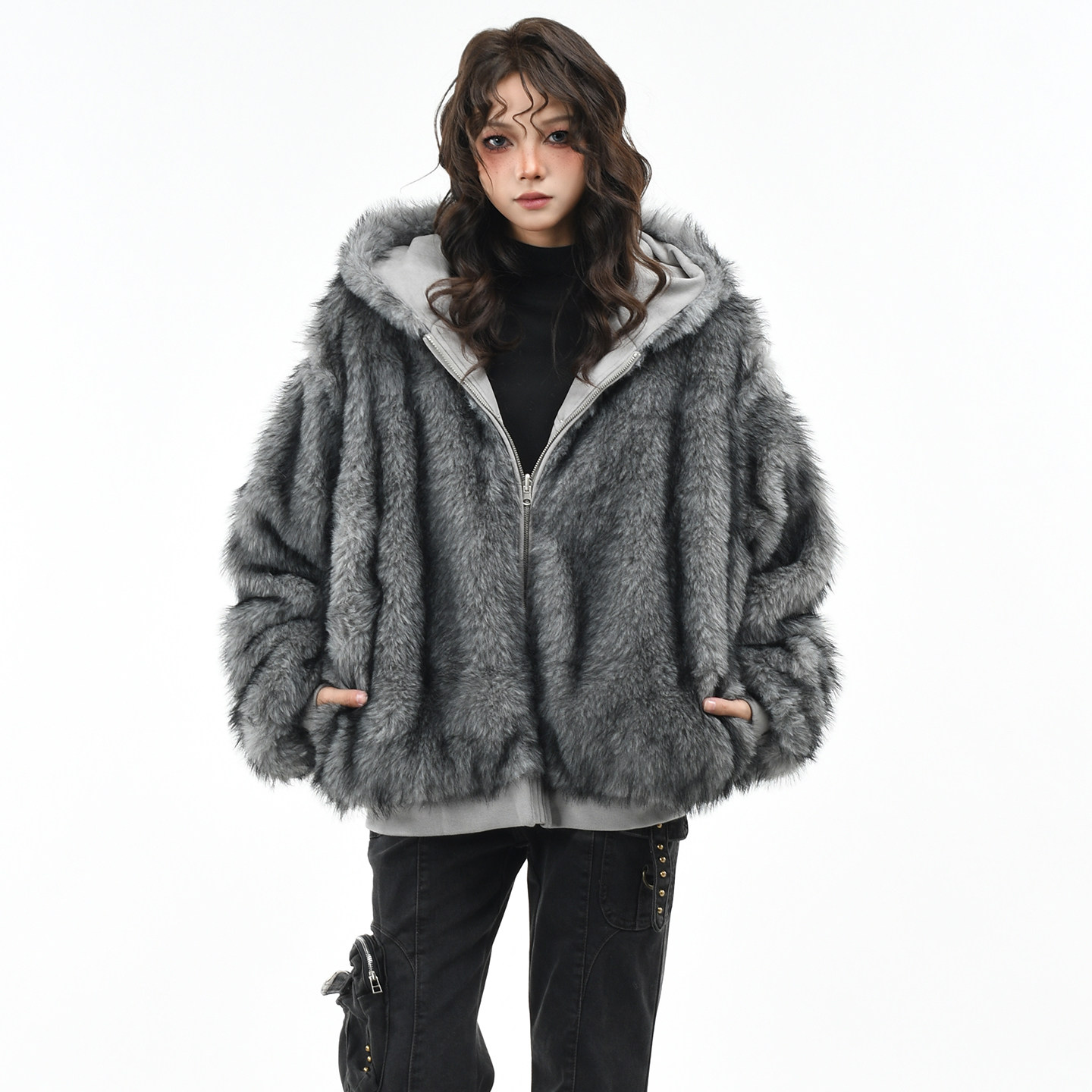 OV原创美式双面穿毛毛绒保暖加厚棉服外套女冬季宽松情侣棉衣棉袄,女装/女士精品,棉衣/棉服,淘宝优惠券,粉丝福利购,淘宝优惠卷