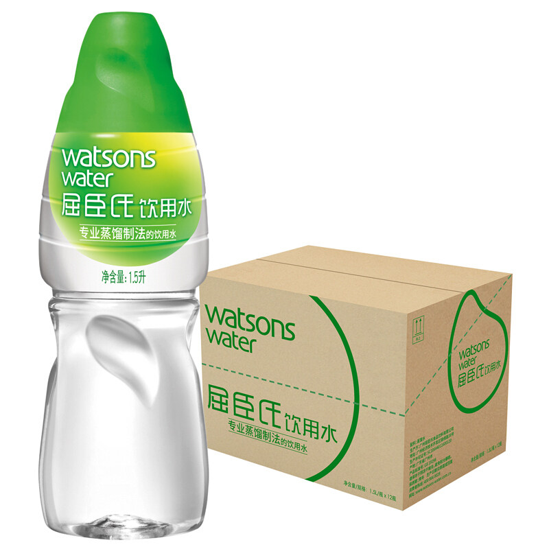 Watson Watsons Drinking water Watson distillation Method Household water 1.5L*12 Bottle Bulk Packin the Coffee/Oatmeal/Chongyin , Beverages , Mineral water/Pure water  category - from Buy2taobao.com to provide professional Taobao agent buy service