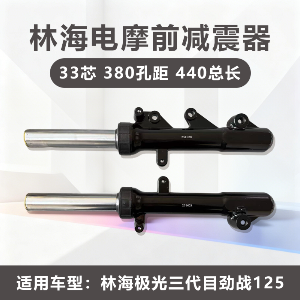 林海 四代目飞鹰劲战三代目前减震避震器原厂33芯右碟前叉小牛N1