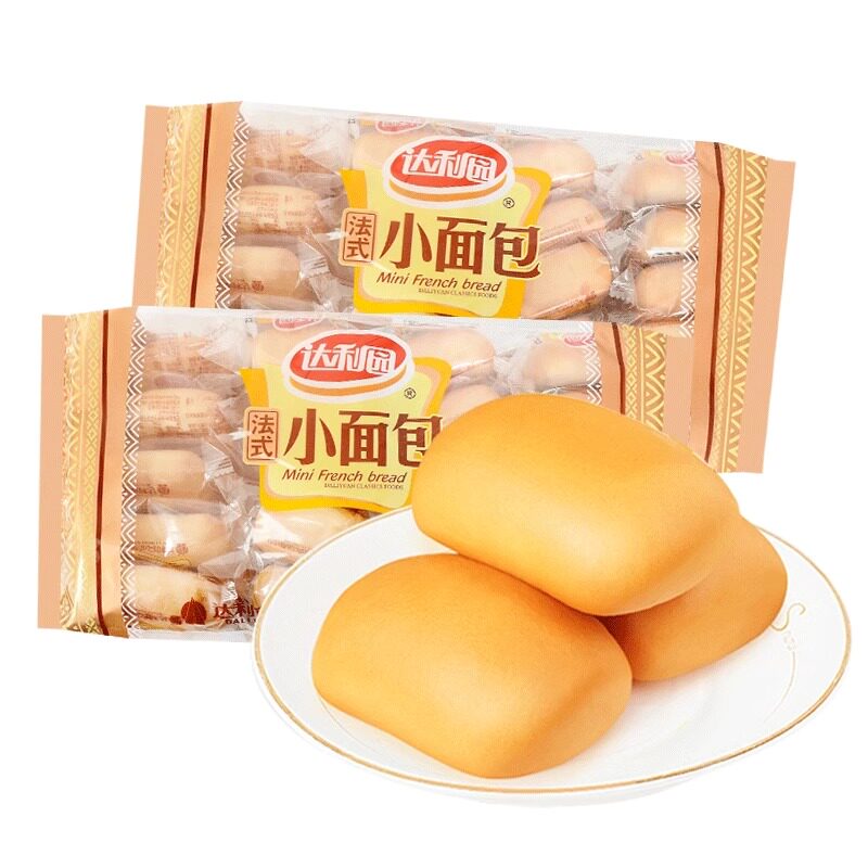 达利园法式小面包奶香味400g宿舍耐吃早餐食品蛋糕点整箱图片