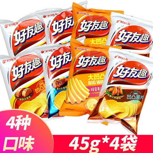 好丽友薯片整箱混装宿舍充饥