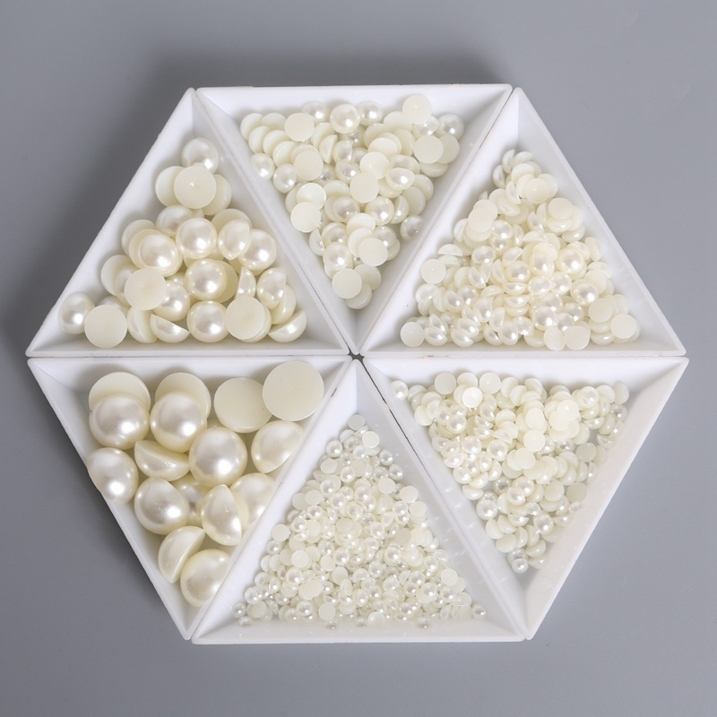 abs珍珠贴片diy手工蝴蝶结发饰