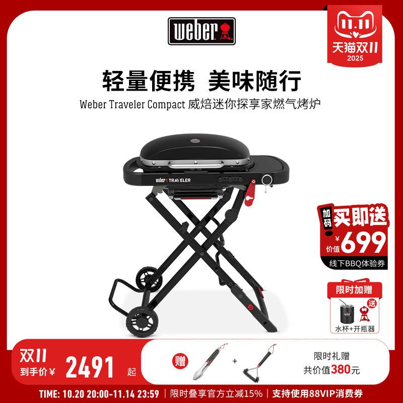 威焙燃气烧烤炉子户外便携式烤肉