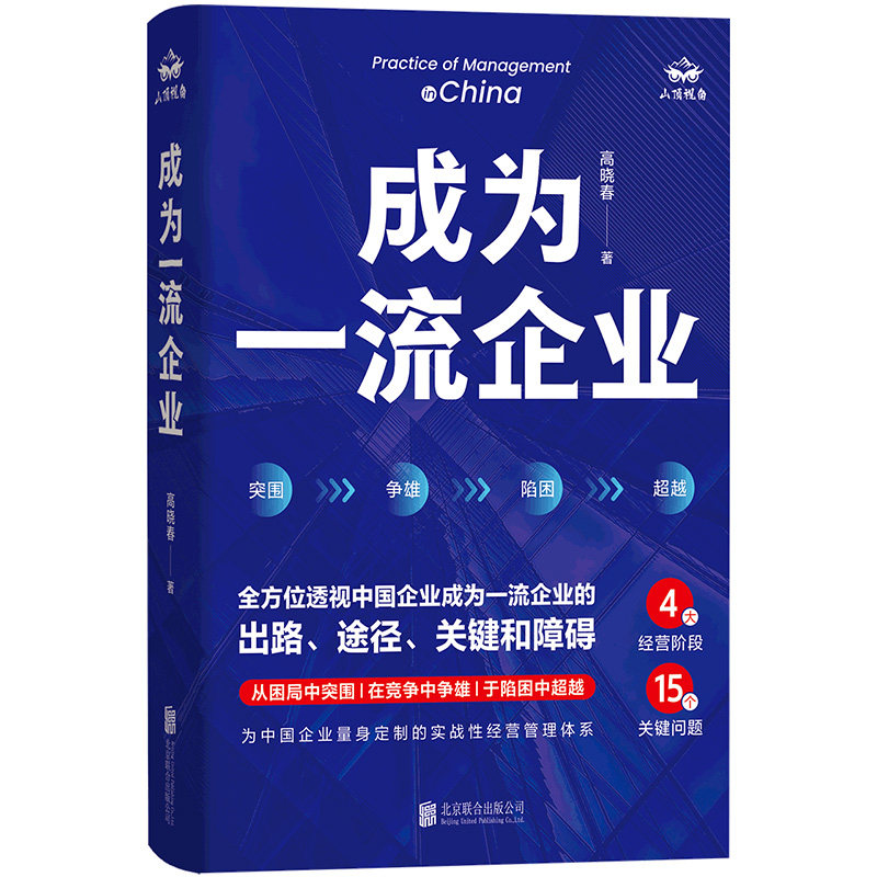 成为一流企业 帮助中国企业以弱胜强以小搏大的实战性经营管理指南 企业管理经营 北京联合出版公司